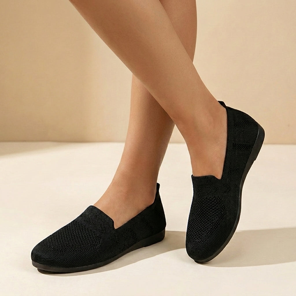 Women's Orthopedic Lightweight Slip-On Shoes Knit Breathable Casual Everyday Comfort Shoes – Stella - Lolly 