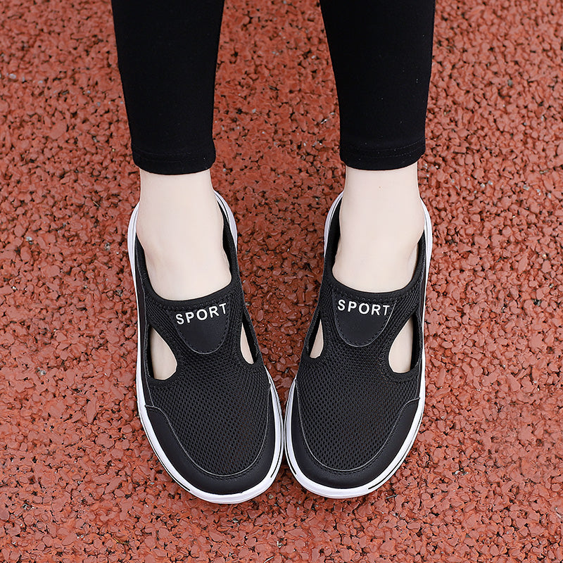 Women's Orthopedic Mesh Slippers Breathable Cushioned Sole Slip-On Casual Summer Walking Comfort - Lolly 