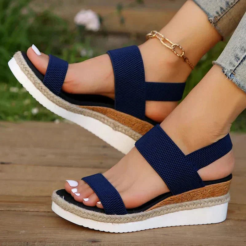 Women's Orthopedic Platform Sandals Lightweight Breathable Sporty Minimalist Casual – Melyora - Lolly 