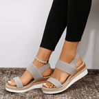 Women's Orthopedic Platform Sandals Lightweight Breathable Sporty Minimalist Casual – Melyora - Lolly 