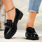 Women's Orthopedic Platform Slip-On Loafers Elevated Sole Cushioned Casual Work Chic Everyday – Fiona - Lolly 