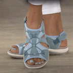 Women's Orthopedic Sandals Adjustable Strap Open Toe Cushioned Sole Comfortable Summer Walking - Lolly 