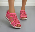 Women's Orthopedic Sandals Adjustable Strap Open Toe Cushioned Sole Comfortable Summer Walking - Lolly 
