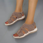 Women's Orthopedic Sandals Adjustable Strap Open Toe Cushioned Sole Comfortable Summer Walking - Lolly 