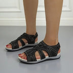 Women's Orthopedic Sandals Adjustable Strap Open Toe Cushioned Sole Comfortable Summer Walking - Lolly 