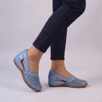 Women's Orthopedic Scalloped Cut-Out Comfort Sandals Wedge Breathable Casual Summer Shoes – Sydney - Lolly 