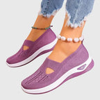 Women's Orthopedic Walking Shoes Cushioned Slip-On Ergonomic Arch Support Everyday Comfort – Lora - Lolly 