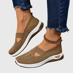 Women's Orthopedic Walking Shoes Cushioned Slip-On Ergonomic Arch Support Everyday Comfort – Lora - Lolly 