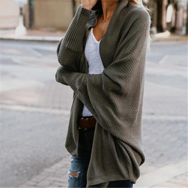 Women's Oversized Batwing Knitted Cardigan Open Front Boho Casual Everyday Sweater Outerwear – Mult - Lolly 