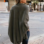 Women's Oversized Batwing Knitted Cardigan Open Front Boho Casual Everyday Sweater Outerwear – Mult - Lolly 