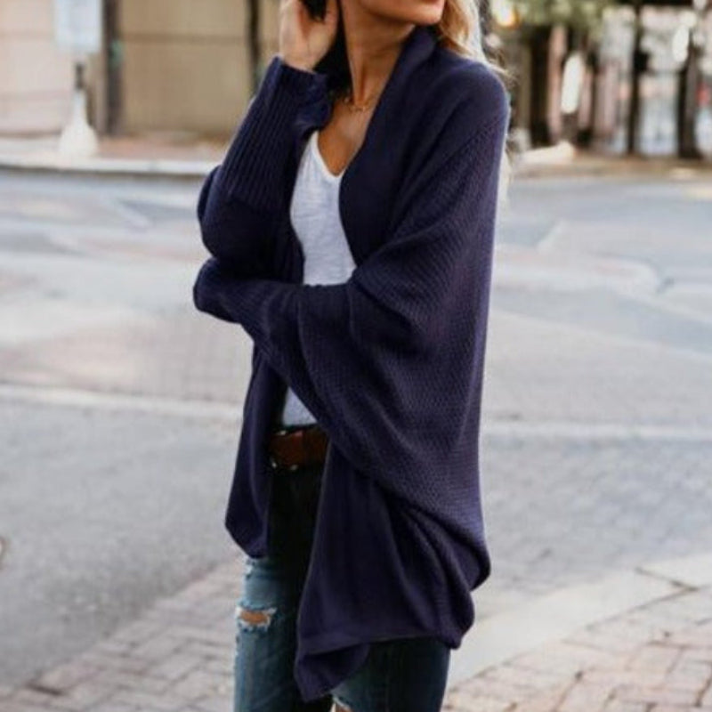 Women's Oversized Batwing Knitted Cardigan Open Front Boho Casual Everyday Sweater Outerwear – Mult - Lolly 