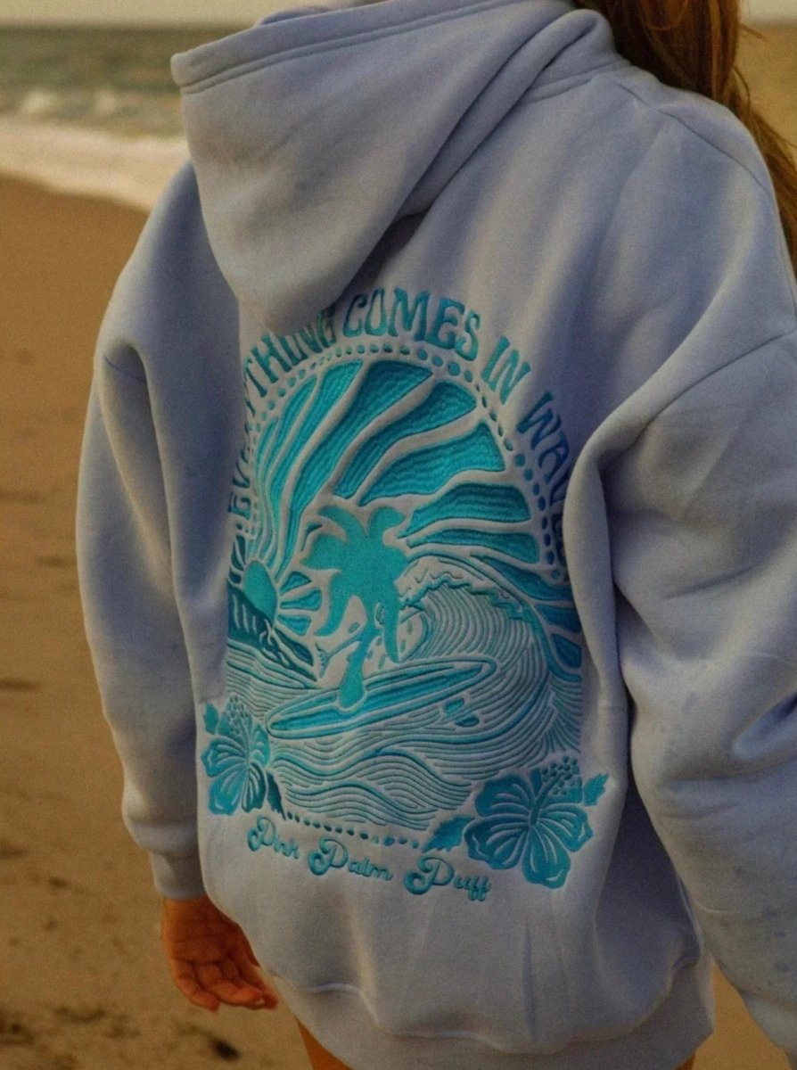 Women's Oversized Graphic Hoodie Beach Casual Pullover Sweatshirt - Lolly 