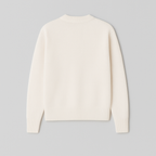 Women's Oversized Heart Ace Logo Knit Sweater Casual Everyday Cozy Streetwear Smart Casual Gift – Anely Cream Black Green - Lolly 