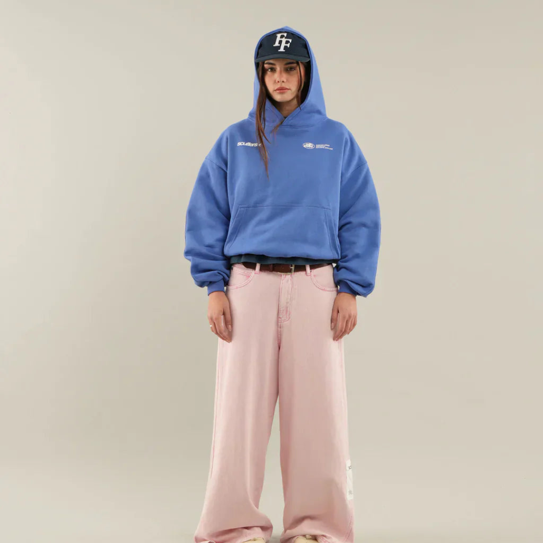 Women's Oversized Hoodie Pullover Cropped Casual Streetwear - Lolly 