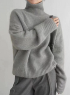 Women's Oversized Turtleneck Sweater Chunky Knit Pullover Casual Winter - Lolly 