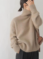 Women's Oversized Turtleneck Sweater Chunky Knit Pullover Casual Winter - Lolly 