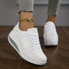 Women's Platform Sneakers Lace-Up Casual Walking Shoes Fashion Printed - Lolly 