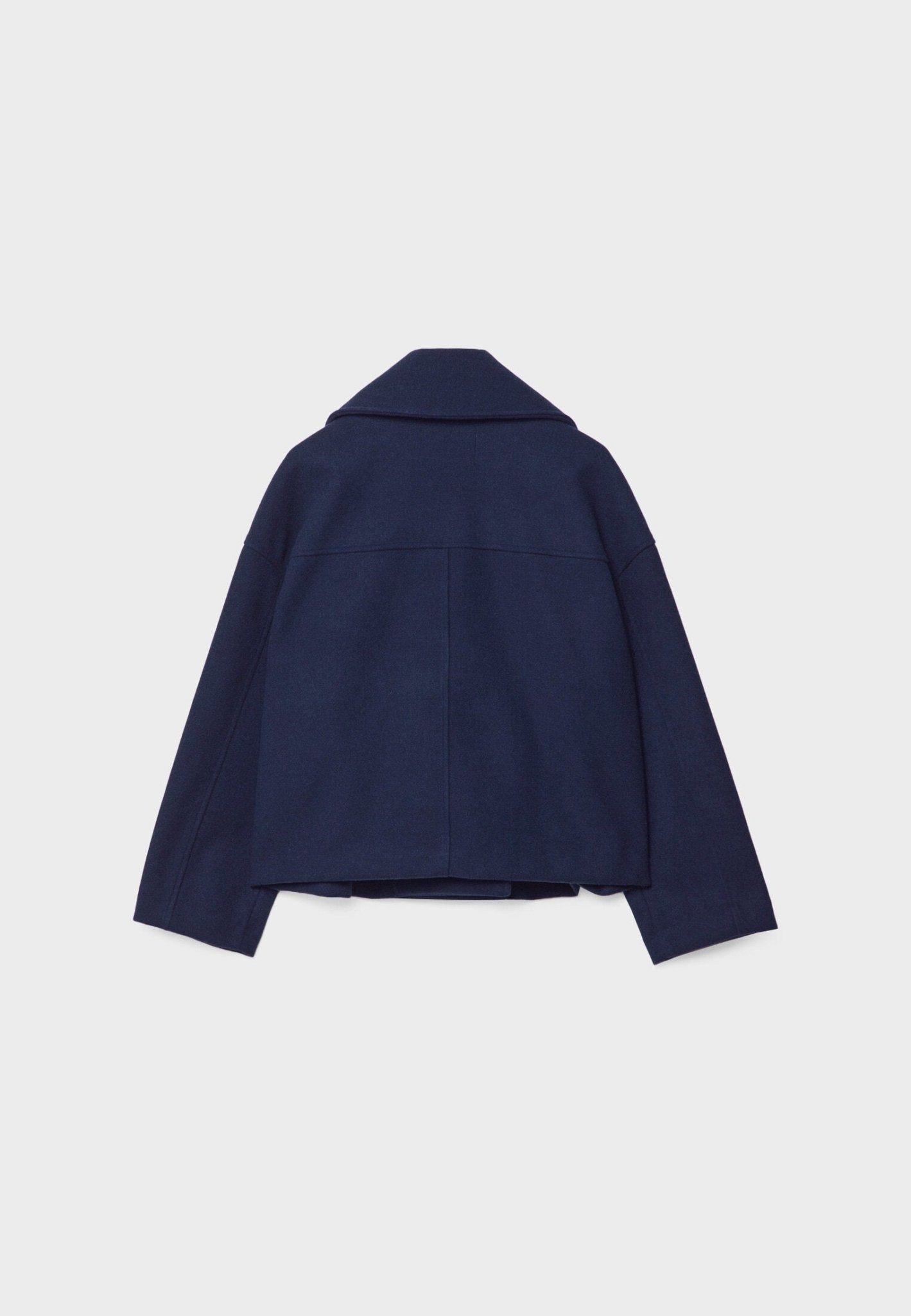 Women's Short Double-Breasted Jacket Lapel Collar Button Placket Casual Chic Cropped Coat – Heidi - Lolly 