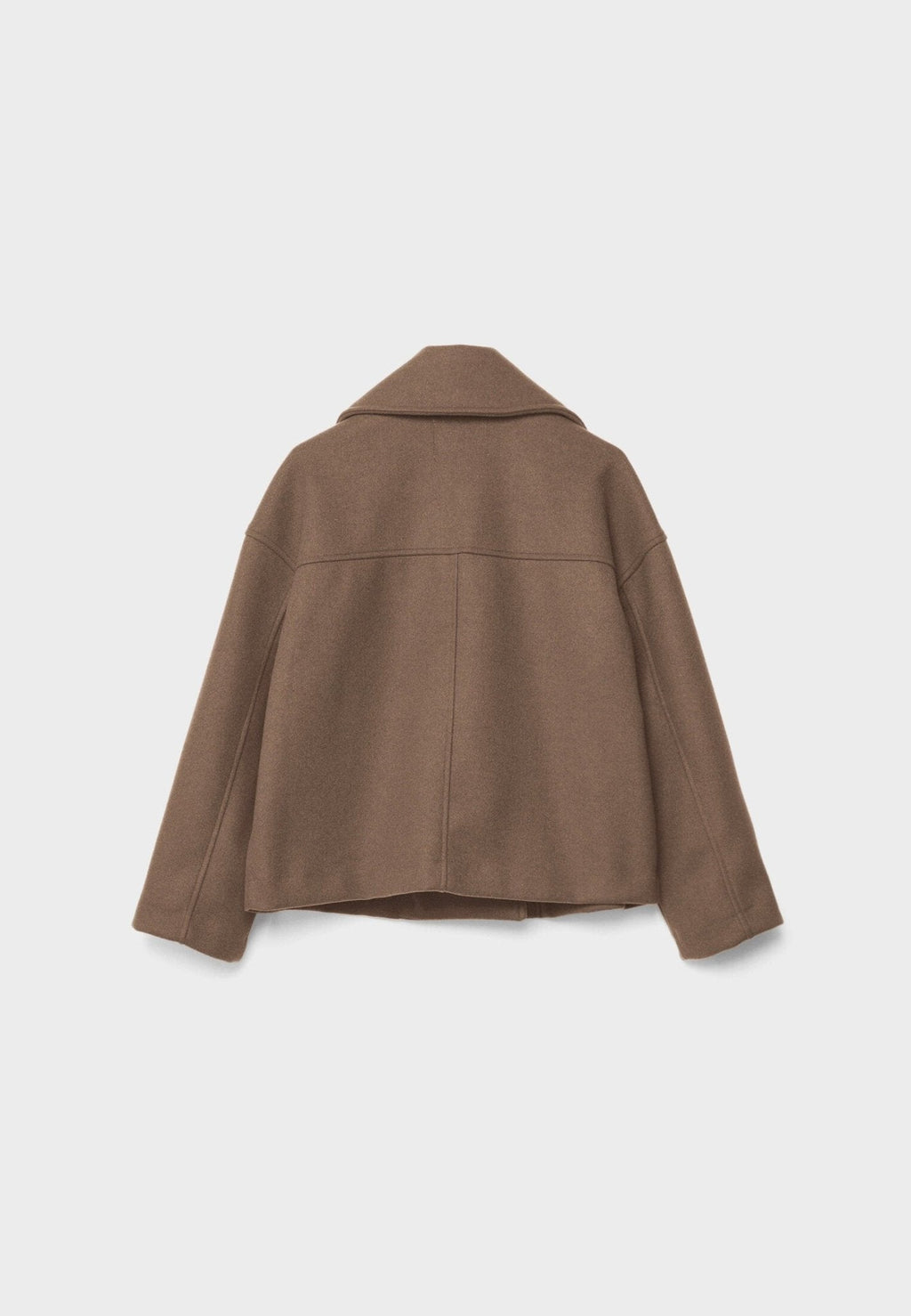Women's Short Double-Breasted Jacket Lapel Collar Button Placket Casual Chic Cropped Coat – Heidi - Lolly 