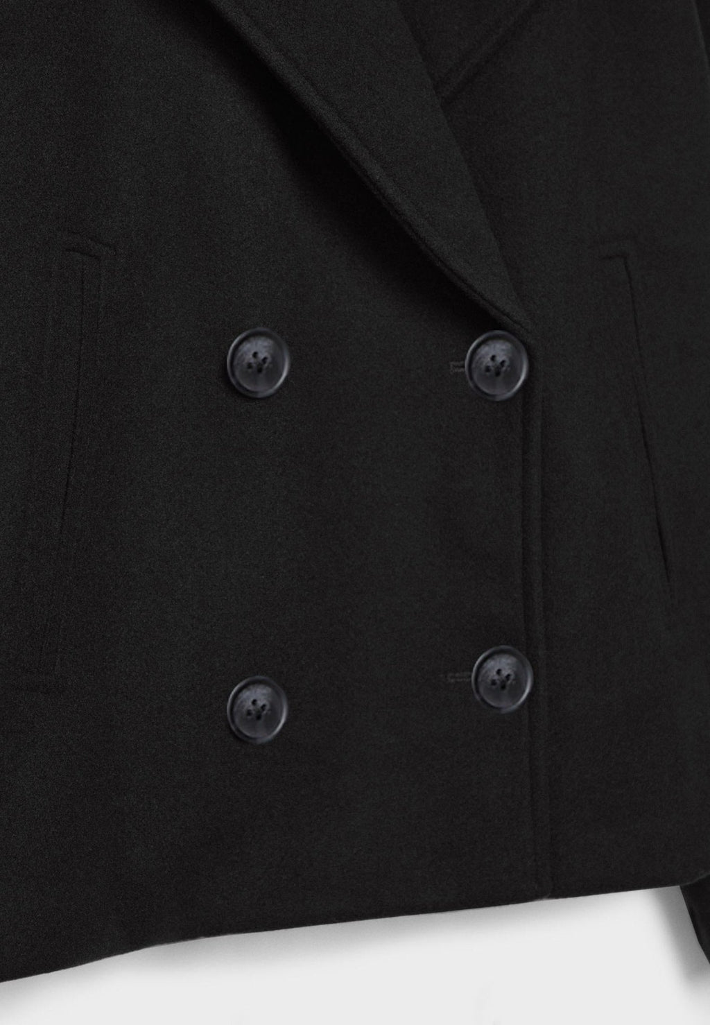 Women's Short Double-Breasted Jacket Lapel Collar Button Placket Casual Chic Cropped Coat – Heidi - Lolly 