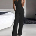 Women's Sleeveless Jumpsuit Wide Leg Backless Evening Party Formal - Lolly 