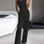 Women's Sleeveless Jumpsuit Wide Leg Backless Evening Party Formal - Lolly 