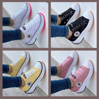 Women's Sneakers – Low-Top Platform Lace-Up - Lolly 