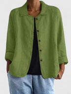Women's Sophisticated Loose Fit Knit Top All-Day Comfort Transitional Weather Cozy – Claudine - Lolly 