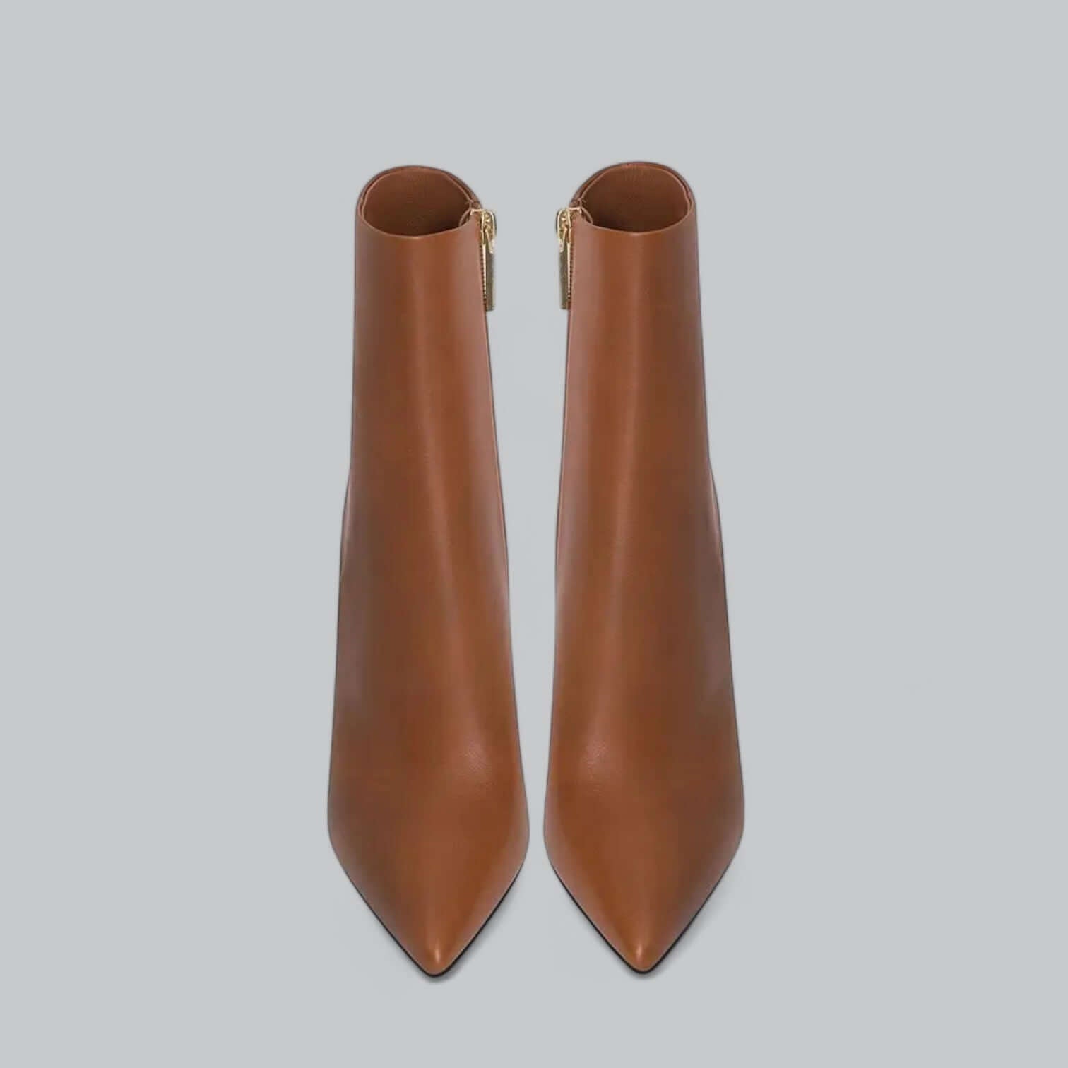 Women's Stiletto Heel Ankle Boots Pointed Toe Side Zip Mid-Calf Evening Party - Lolly 