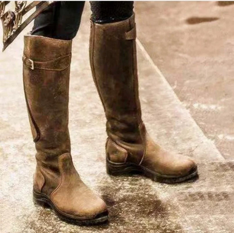 Women's Waterproof Knee-High Boots Riding Equestrian Winter Outdoor - Lolly 