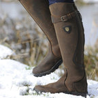 Women's Waterproof Knee-High Riding Boots Winter Equestrian Tall Leather - Lolly 