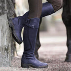 Women's Waterproof Knee-High Riding Boots Winter Equestrian Tall Leather - Lolly 