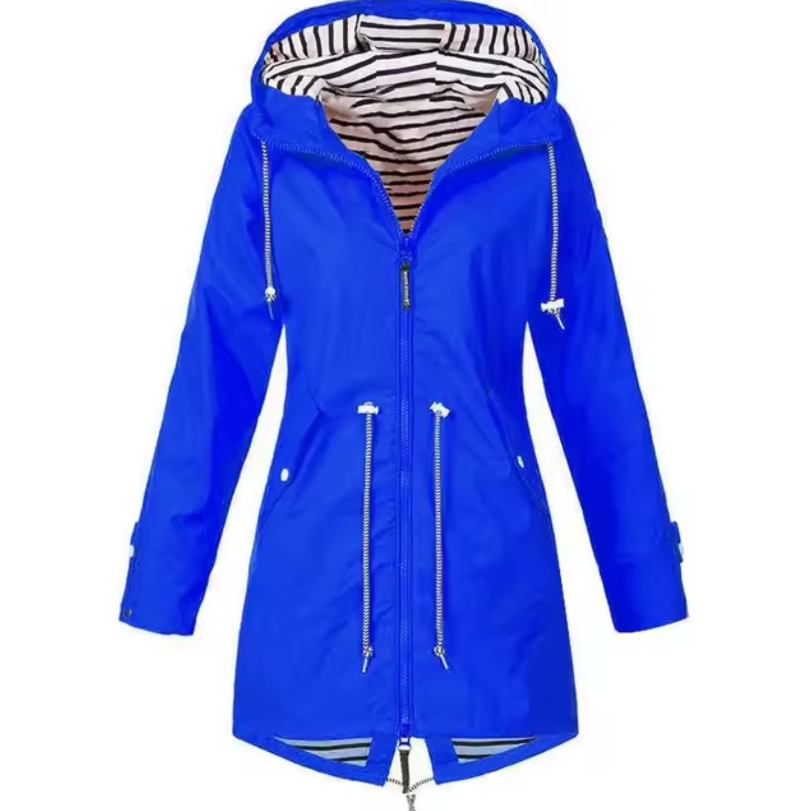 Women's Waterproof Rain Jacket Hooded Lightweight Outdoor Windproof - Lolly 
