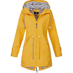 Women's Waterproof Rain Jacket Hooded Lightweight Outdoor Windproof - Lolly 
