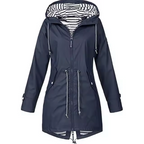 Women's Waterproof Rain Jacket Hooded Lightweight Outdoor Windproof - Lolly 