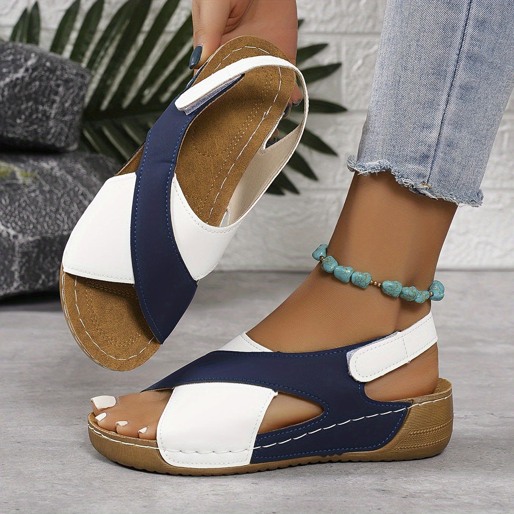 Women's Wedge Sandals Slip-On Platform Summer Casual Beach Vacation - Lolly 
