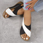Women's Wedge Sandals Slip-On Platform Summer Casual Beach Vacation - Lolly 