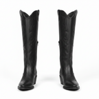 Women's Western Cowboy Boots Knee High Block Heel Embroidered Country - Lolly 