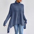 Women's Winter Cashmere Turtleneck Sweater Oversized Relaxed Fit Soft Warm Casual Elegant – Ella - Lolly 
